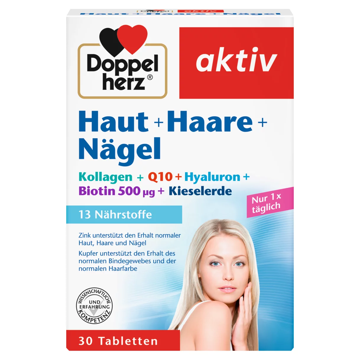 Doppelherz aktiv Teri + soch + tirnoqlar  Old ko'rinish