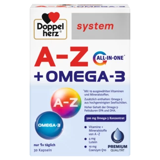 Doppelherz system A-Z + OMEGA-3 Old ko'rinish